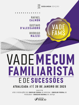 cover image of Vade Mecum Familiarista e de Sucessões--2ª ED--2025